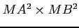 $MA^2\times MB^2$
